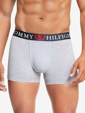 Tommy Hilfiger Men's Authentic Stretch Trunk Grey Heather - XXL
